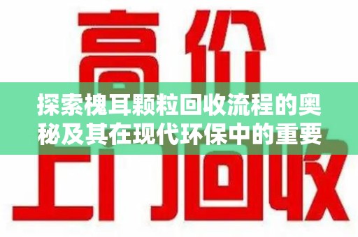 临沂探索槐耳颗粒回收流程的奥秘及其在现代环保中的重要作用