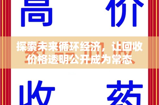 临沂探索未来循环经济，让回收价格透明公开成为常态